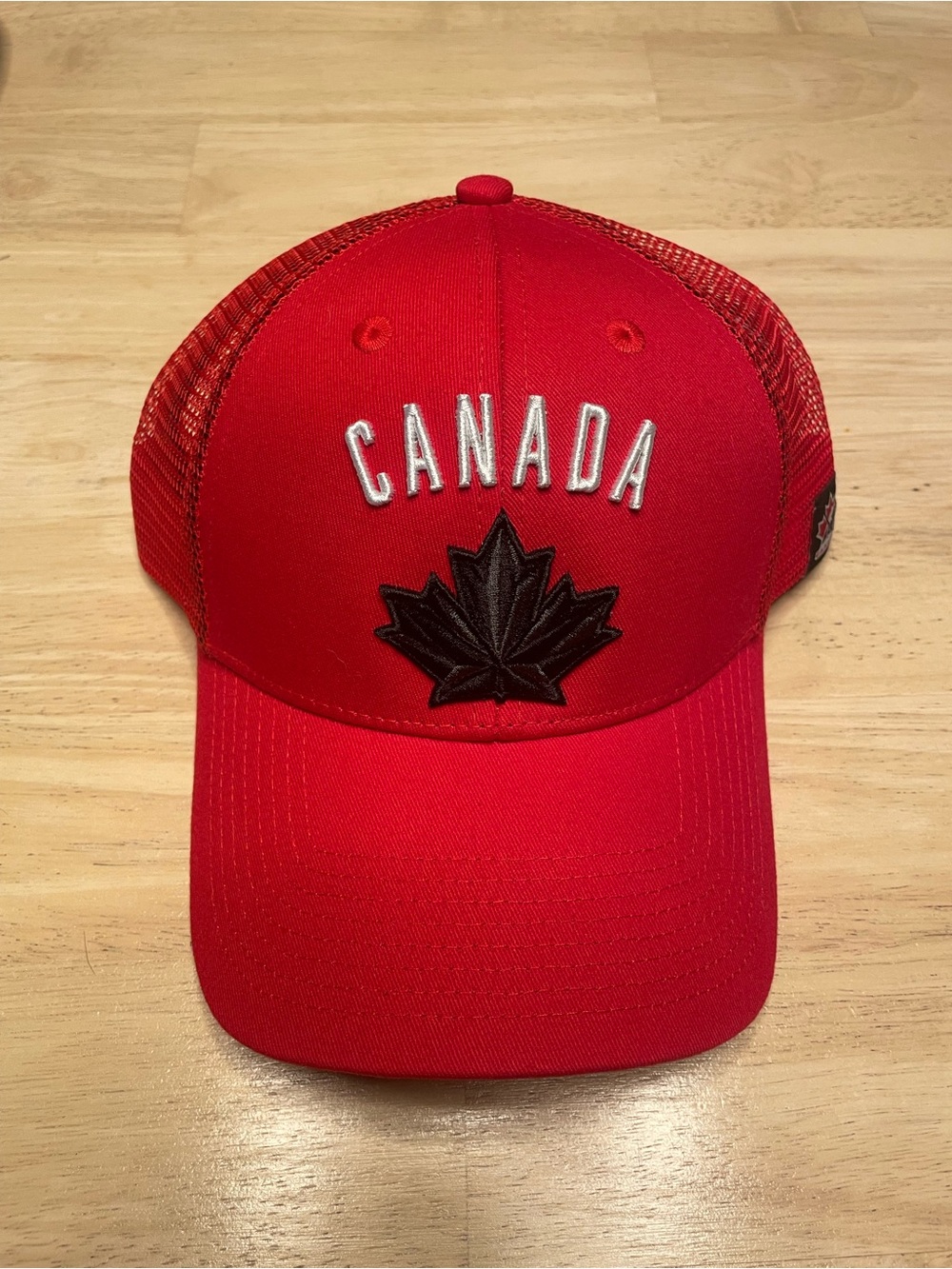 Bauer Team CANADA Hockey Olympics 2025 Red Mesh-Back Baseball Cap